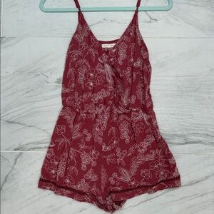 Floral Embroidered Romper